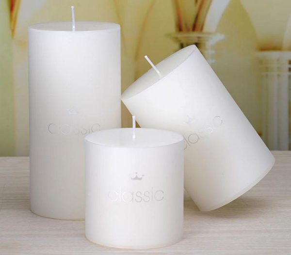 White Pillar Paraffin Wax Candles – Home & Event Decor - Image 10