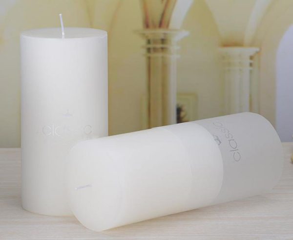 White Pillar Paraffin Wax Candles – Home & Event Decor - Image 11