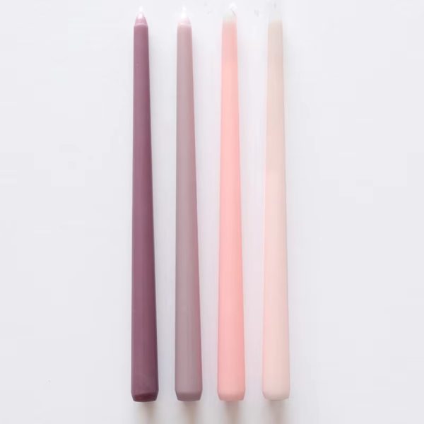 35cm Long Taper Candles – 4-Pack Elegant Conical Design - Image 3