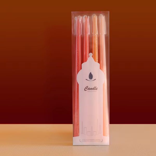 35cm Long Taper Candles – 4-Pack Elegant Conical Design - Image 4