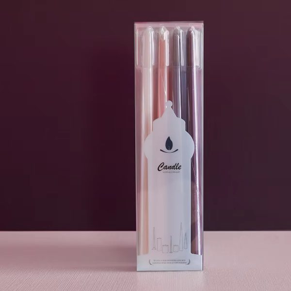 35cm Long Taper Candles – 4-Pack Elegant Conical Design - Image 5