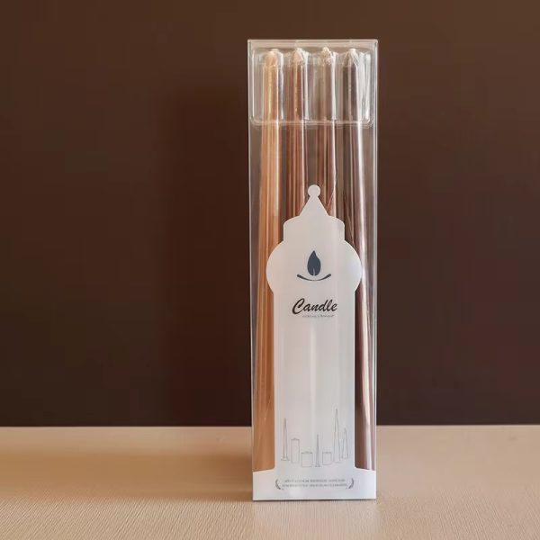 35cm Long Taper Candles – 4-Pack Elegant Conical Design - Image 7