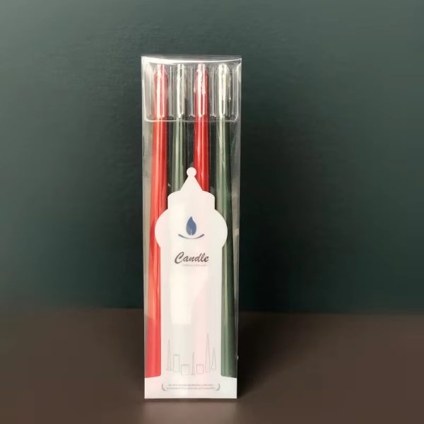 35cm Long Taper Candles – 4-Pack Elegant Conical Design - Image 9
