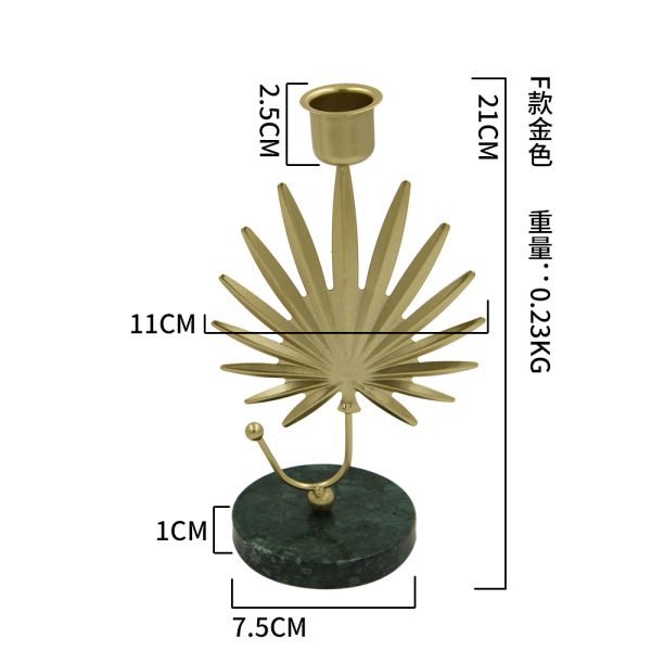 Hot Sale Gold Iron Candle Holders – Various Styles Available - Image 2