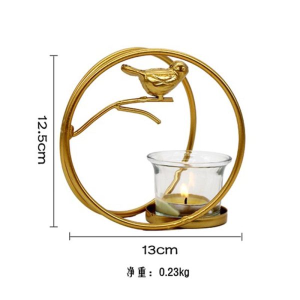 Hot Sale Gold Iron Candle Holders – Various Styles Available - Image 19