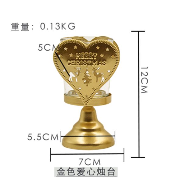 Hot Sale Gold Iron Candle Holders – Various Styles Available - Image 14