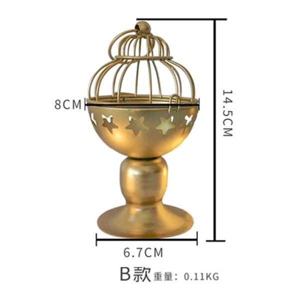 Hot Sale Gold Iron Candle Holders – Various Styles Available - Image 21