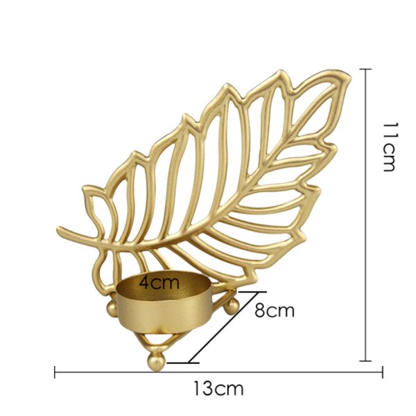 Hot Sale Gold Iron Candle Holders – Various Styles Available - Image 22