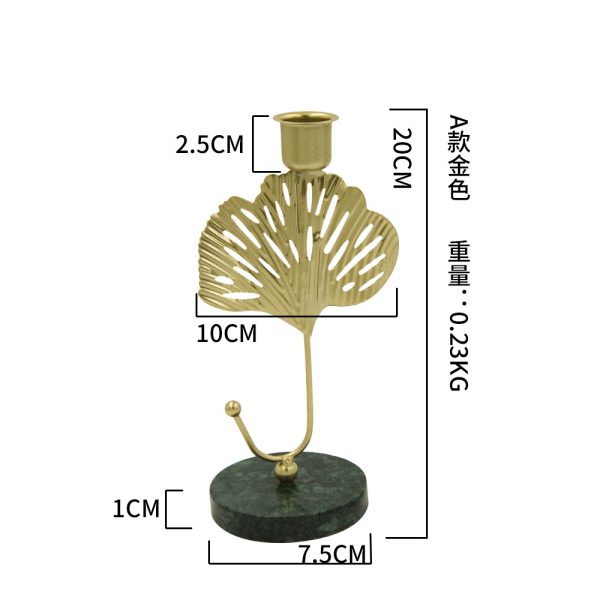 Hot Sale Gold Iron Candle Holders – Various Styles Available - Image 13