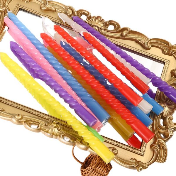 Long Taper Spiral Candles for Birthday & Wedding Decoration - Image 8