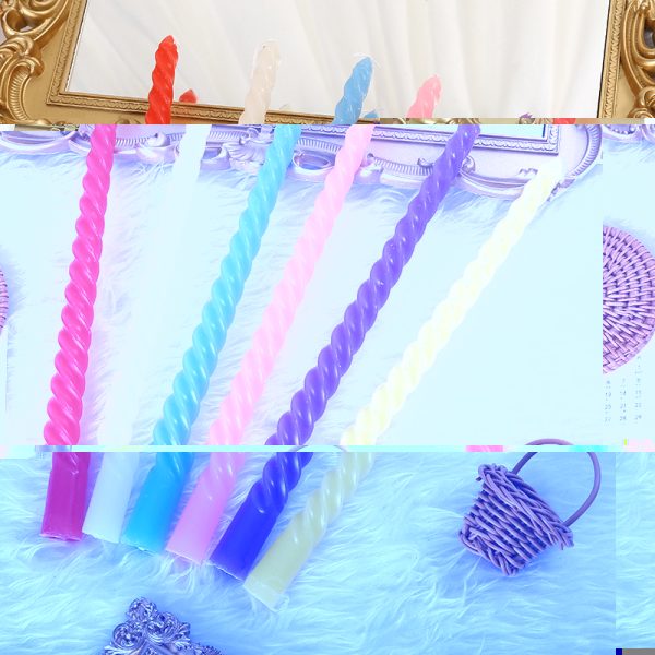 Long Taper Spiral Candles for Birthday & Wedding Decoration - Image 9