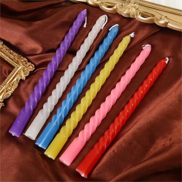 Long Taper Spiral Candles for Birthday & Wedding Decoration - Image 11