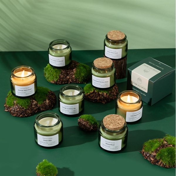 Creative Soy Wax Scented Candle in Glass Jar - Image 3