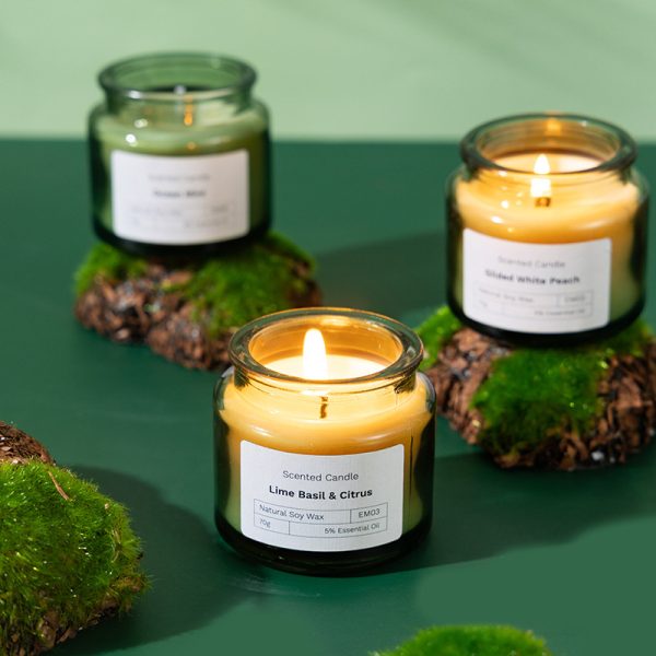 Creative Soy Wax Scented Candle in Glass Jar - Image 5