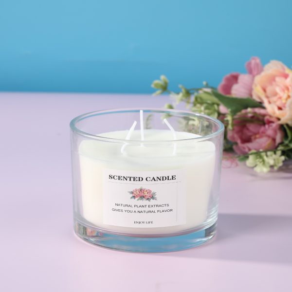 3-Wick Scented Candle in Glass Jar - Image 6