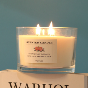 3-Wick Scented Candle in Glass Jar