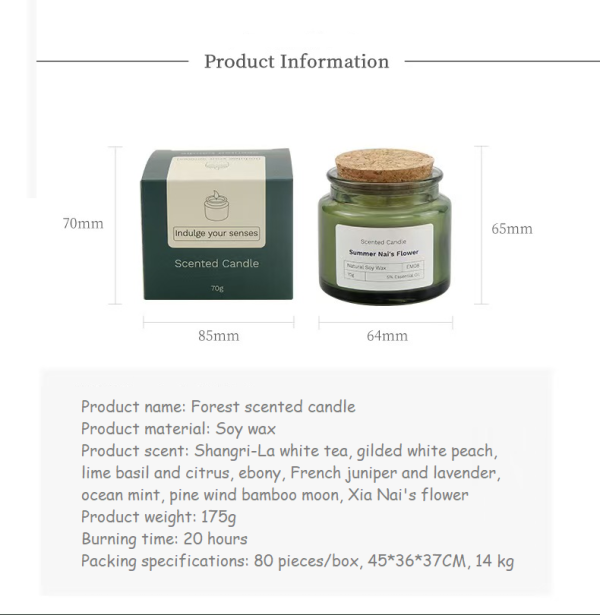 Creative Soy Wax Scented Candle in Glass Jar - Image 6